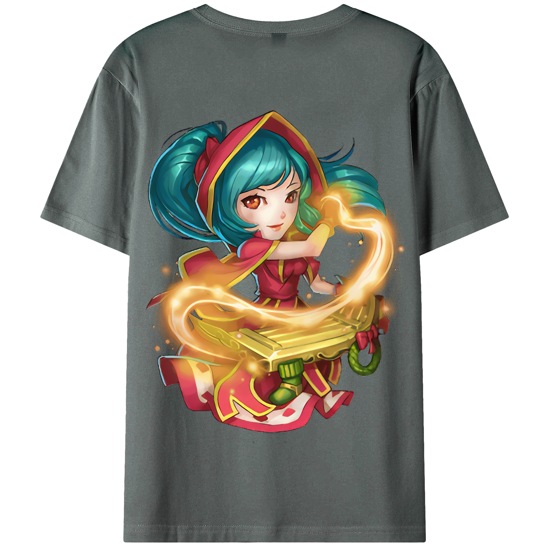 リーグ・オブ・レジェンド League of Legends LOL 綿100％半袖Tシャツ（背面プリント）